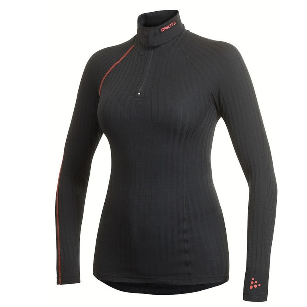 Craft Active Zero Extreme Turtleneck 1/2 Zip Baselayer Shirt Black L/S